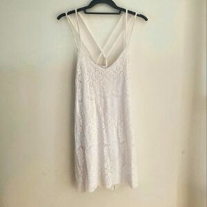 Miami White Lace Strappy Dress